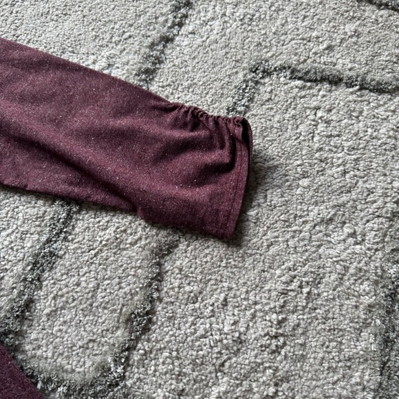 Toad & Co Fuera midi Dress speckled burgundy 3/4 sleeve pocket large - Picture 5 of 10